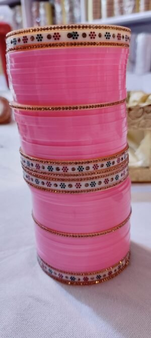pink punjabi chura