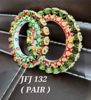 Latest Unique Designer rajwadi  Jadau kade - Image 2