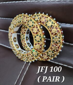 Latest Unique Designer rajwadi  Jadau kade - Image 6