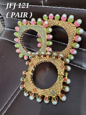 Latest Unique Designer rajwadi  Jadau kade - Image 7