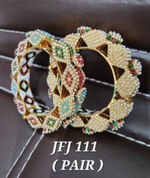 Latest Unique Designer rajwadi  Jadau kade - Image 8