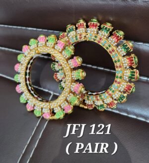 Latest Unique Designer rajwadi  Jadau kade - Image 23