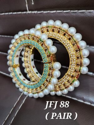 Latest Unique Designer rajwadi  Jadau kade - Image 40