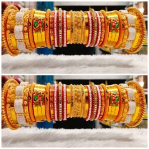 Rajputi Traditional Design Seep Dhalu Chuda Set , Traditionally Rajasthani Acrylic